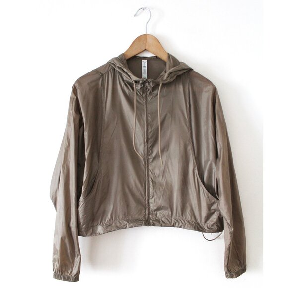 Alo Sprinter Hooded Jacket / Small / Gravel Lightweight - Picture 5 of 11